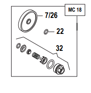 Ремкомплект насоса серии MC 18: мембрана Desmopan (KIT111)