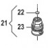 Ремкомплект насоса серии MC 20; MC 25: заглушка клапана (KIT21)