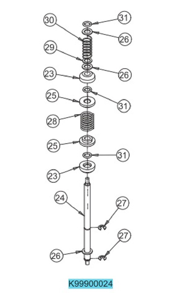 Рем.комплект клапана секционного электрического всборе